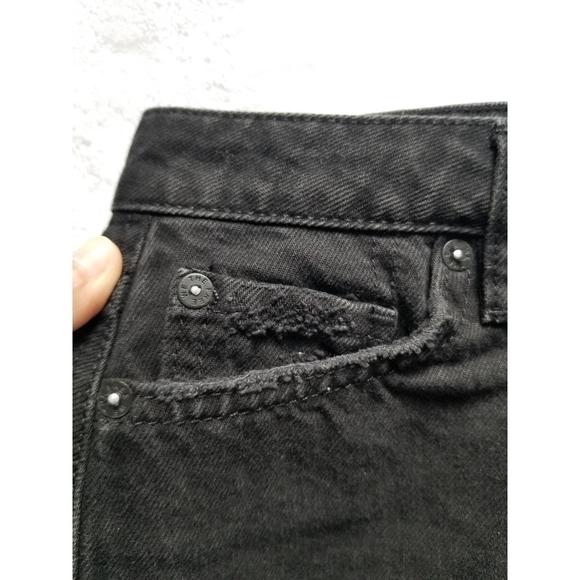 We the Free— Free People Denim A-line skirt in black - Picture 4 of 10